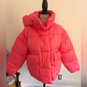 NWT NVLT Pink Puffer Coat